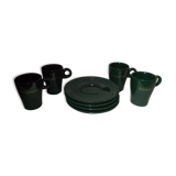 Set 4 cups bistro coffee saucer
