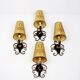 1950 gold star and black metal sconces