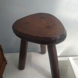 Tabouret tripode brutaliste