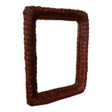 Vintage rattan mirror from the 60s