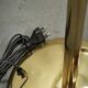 Space Age Bubble Glass and Brass Floor Lamp, Czechoslovakia, 1970s