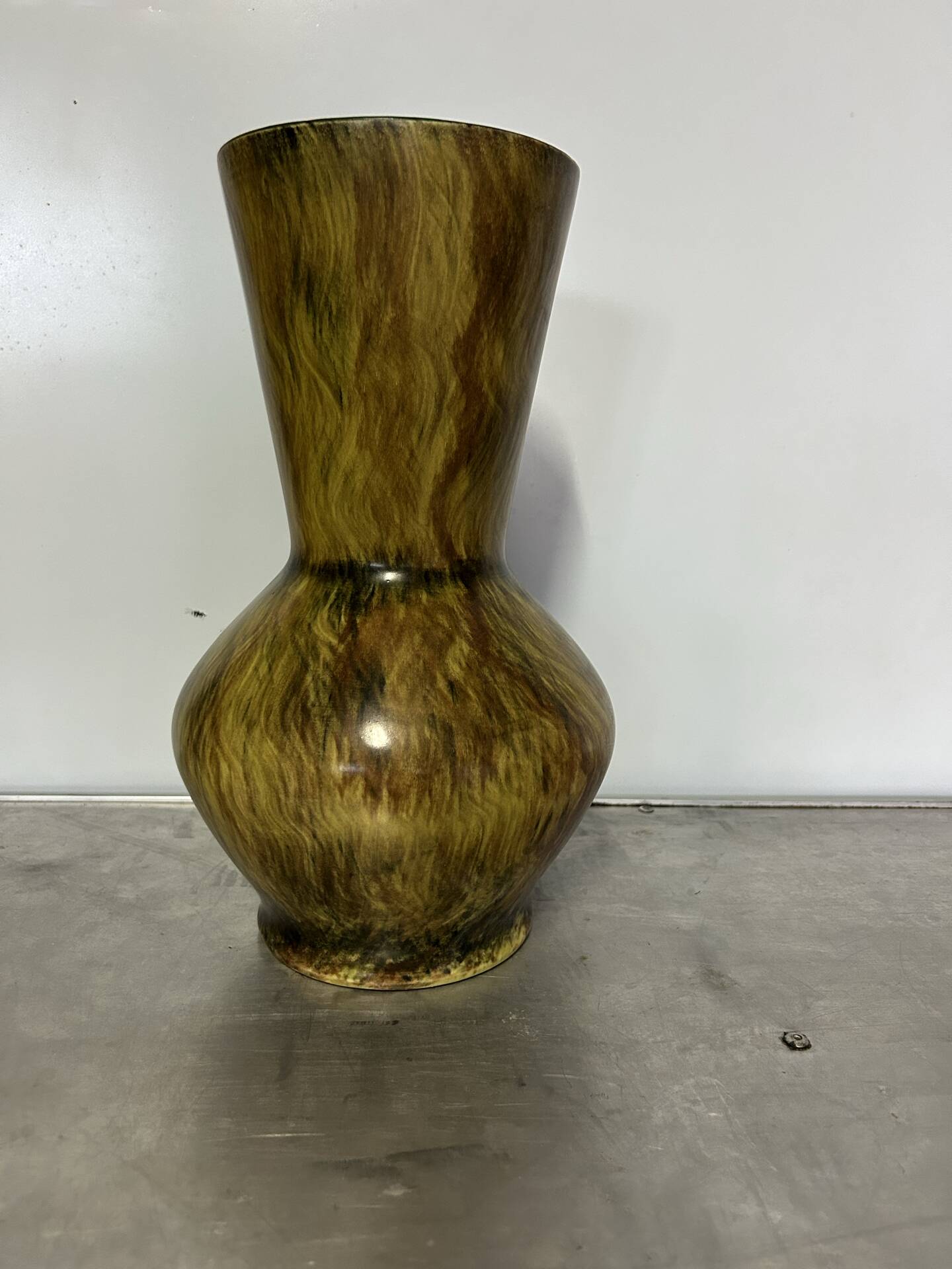 Hand-painted Saint Clement ceramic vase