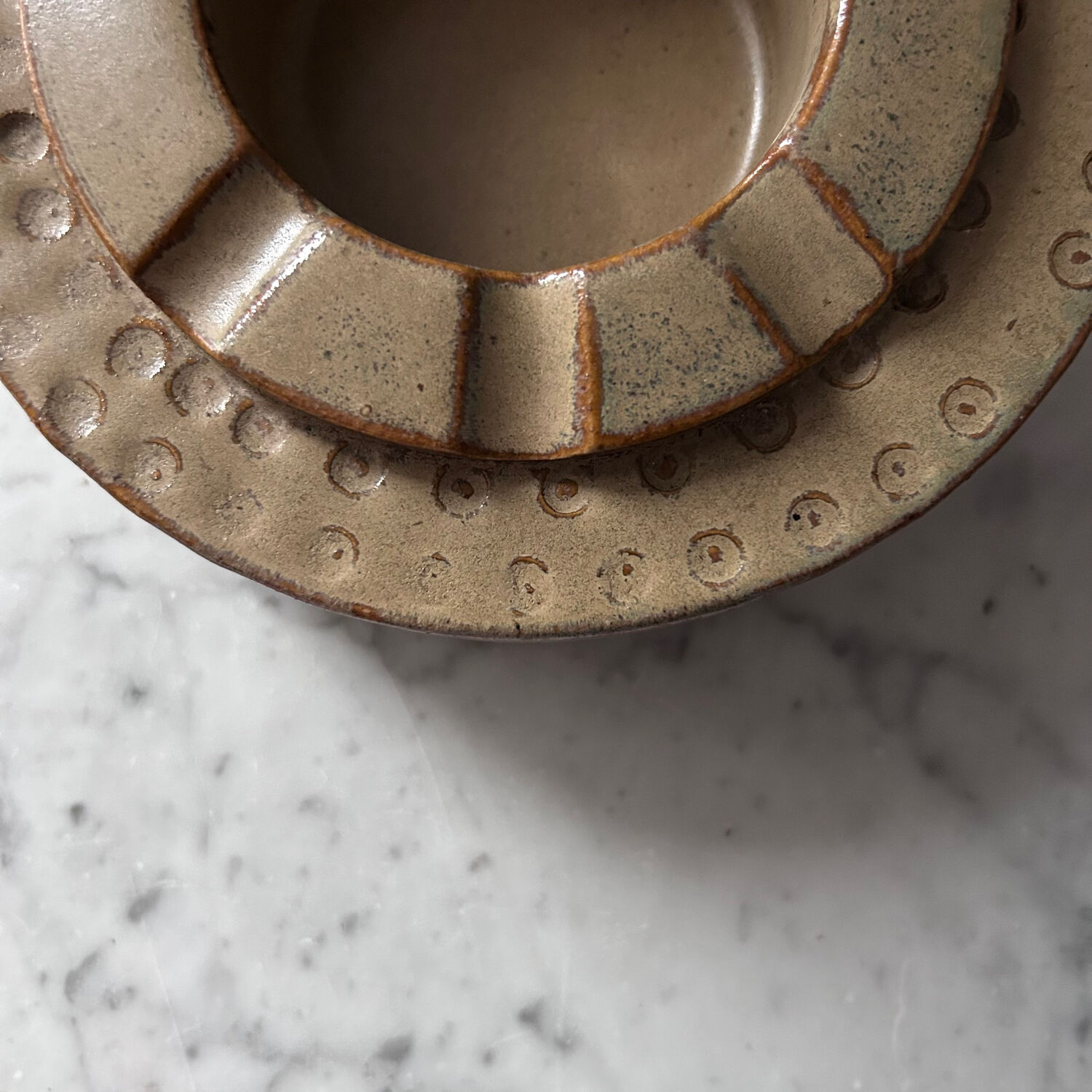 Brutalist stone ashtray