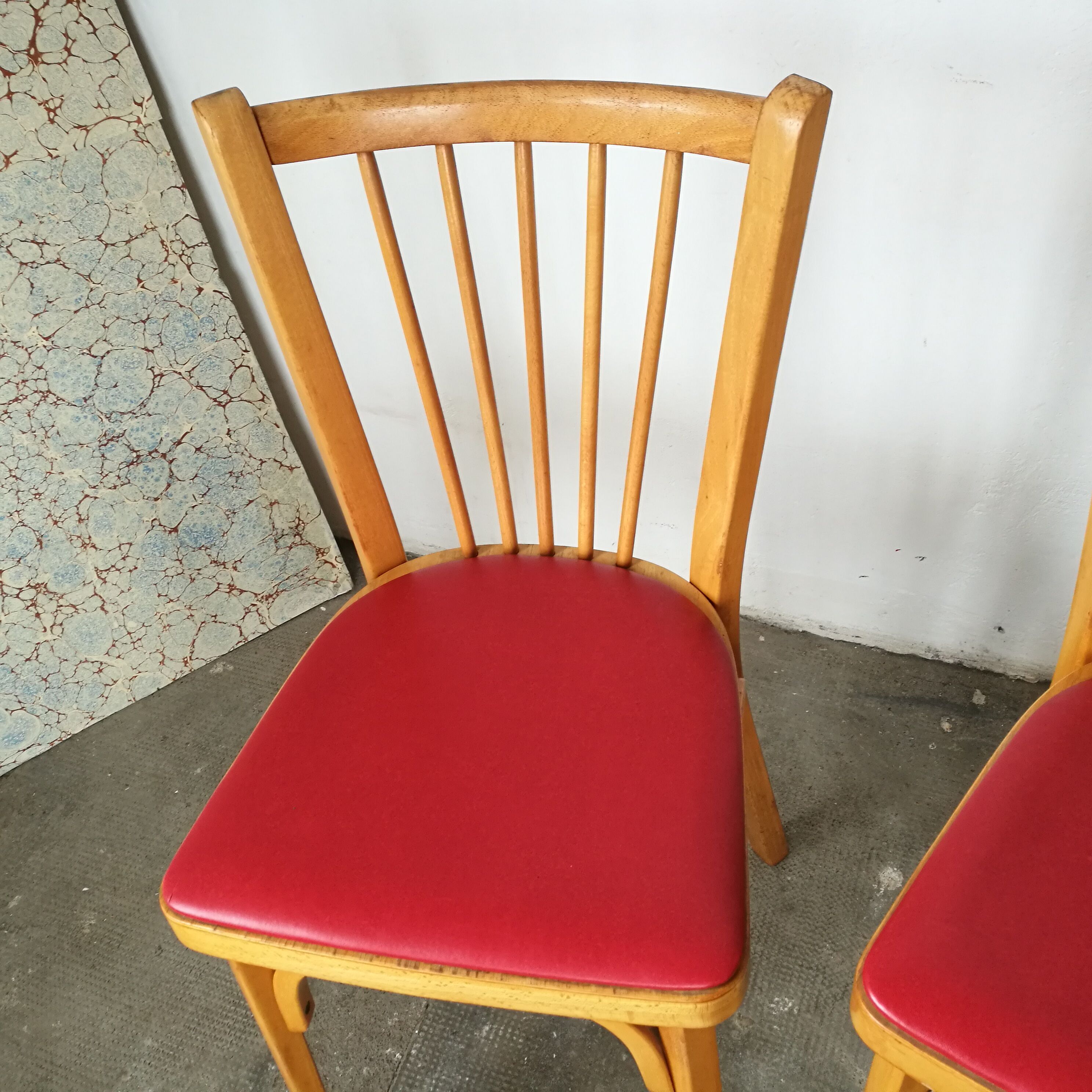 Set of 6 vintage chairs with mismatched bars