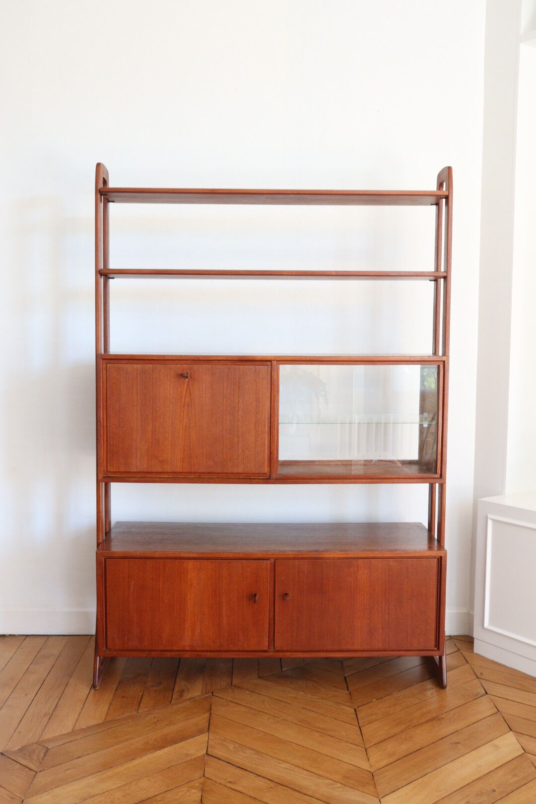 Vintage teak bookcase