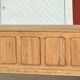 Large antique counter - solid raw wood tradesman's furniture