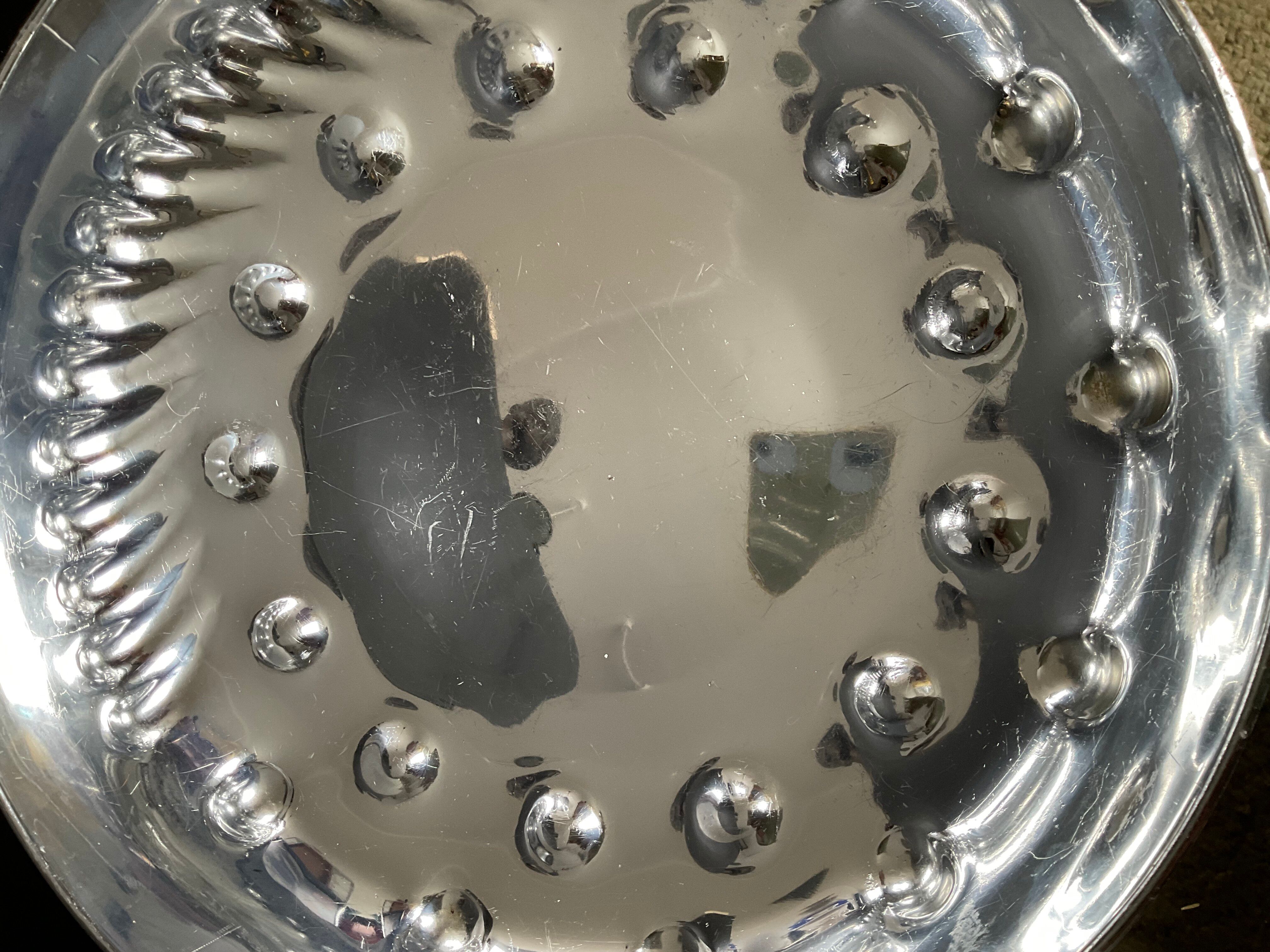 Vintage XXL aluminium ashtray