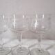 4 bohemian crystal glasses engraved