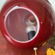 Vintage table lamp in red glass – SCE, France