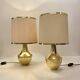 Pair of Italian Brass Table Lamp, 1970s