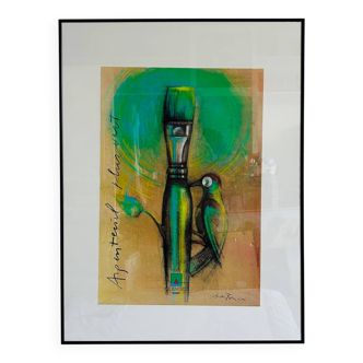 Sérigraphie originale André François « Argenteuil Plus Vert »