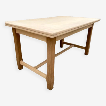 Table de ferme décapée et extensible