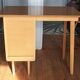 Bureau en bois pieds compas