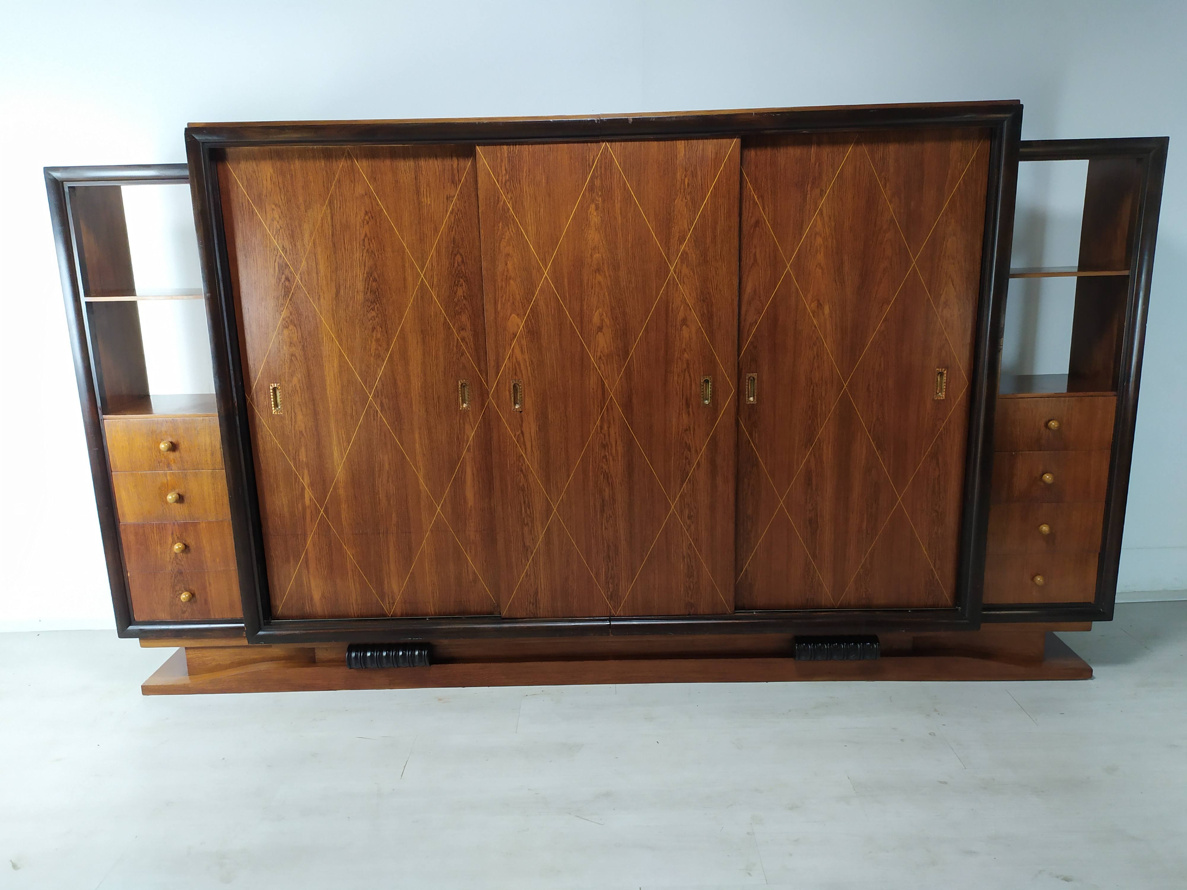 Art Deco library cabinet