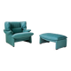 Fauteuil lounge Cassina ‘Portovenere’ avec repose-pieds – Vico Magistretti