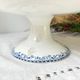 Vintage pedestal dish terre de fer hb&c balzac made in france