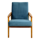 Czech Model Armchair attributed to Jiri Jiroutek in ocean blue, 1970s