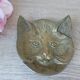Vintage brass cat ashtray