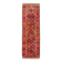 Long Tapis Couloir Vintage Orange et Fuchsia à Motifs Géométriques,91x278Cm