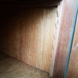 Wooden green art deco buffet