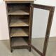 Industrial Iron Cabinet with Mesh Door, 1960s