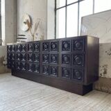 Brutalist sideboard attributed to De Coene 70s