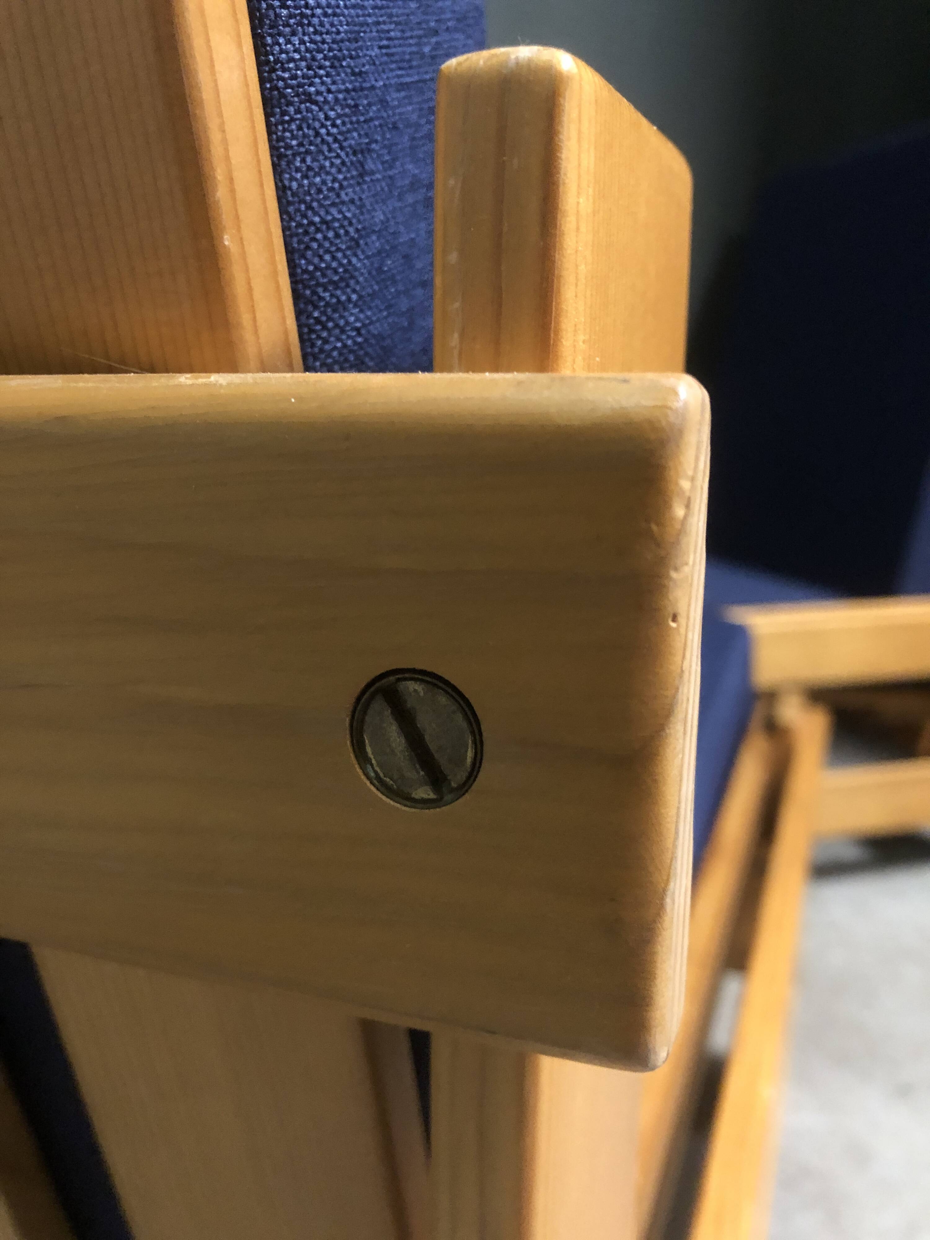 Rare pair of niko kralj 'dota' system lounge chairs, 1970's