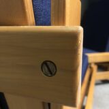 Rare pair of niko kralj 'dota' system lounge chairs, 1970's