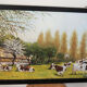 Huile sur bois encadrée et signée Henri Merlet, 124x63 cm