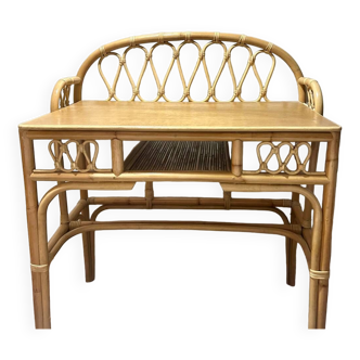 Bureau adulte bambou / rotin