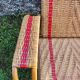 Old rattan armchair