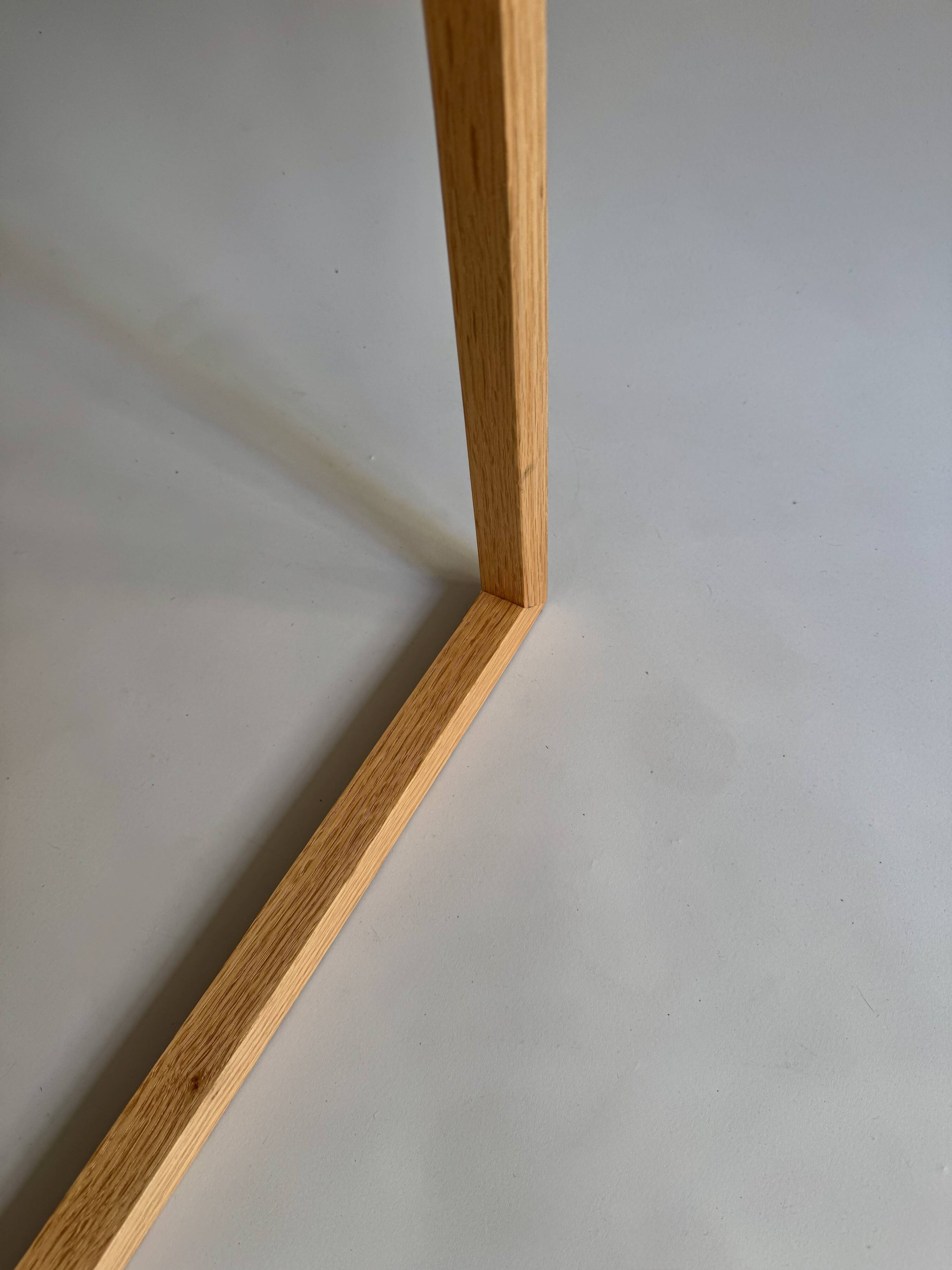 Pair of handmade wooden armchairs