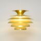 Lampe dorée, Danemark des années 1970