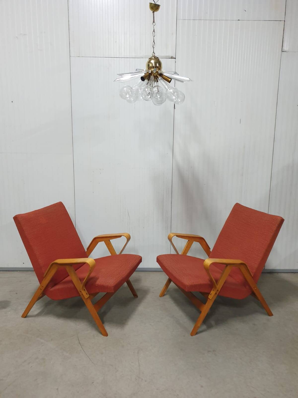 Pair of armchairs by františek jirák for tatra nabytok, 1970´s, czechoslovakia