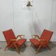 Paire de fauteuils de františek jirák pour tatra nabytok, années 1970, tchécoslovaquie