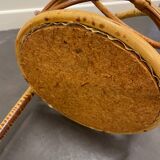 Vintage bamboo rattan server, 1950s