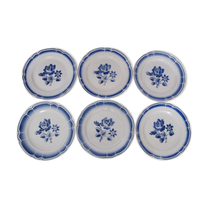 set de 6 assiettes vintage