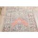 1970s Turkish Oushak Handmade Wool Cotton Brown Runner Rug 108x193
