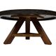 Table basse ronde brutaliste, années 60