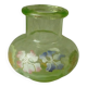 Vase boule en verre emaille email gras