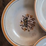 Dessert plates from Creil and Montereau