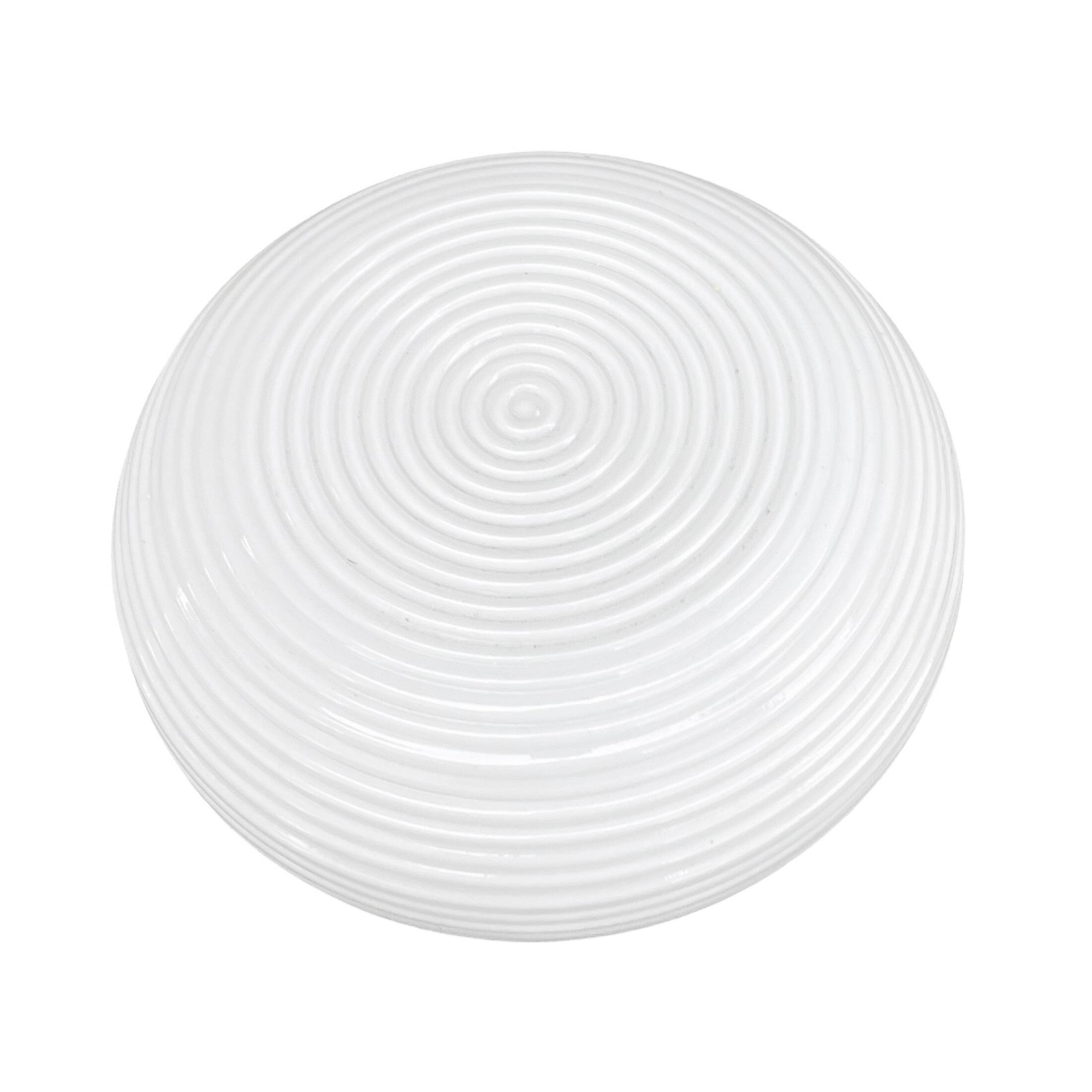 White glass spiral wall lamp by Polam Vikasy, Poland in the 1970s.