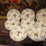 8 plates 22,5cm Clery Longchamp