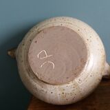 Tea or coffee service in Puisaye stoneware, signed Jean-Pierre Prud’homme