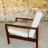 Vintage Scandinavian Teak Armchair, Circa 60's
