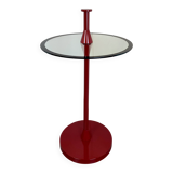 Postmodern Red Side Table, 1980s