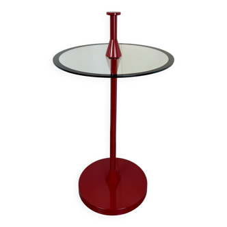 Postmodern Red Side Table, 1980s
