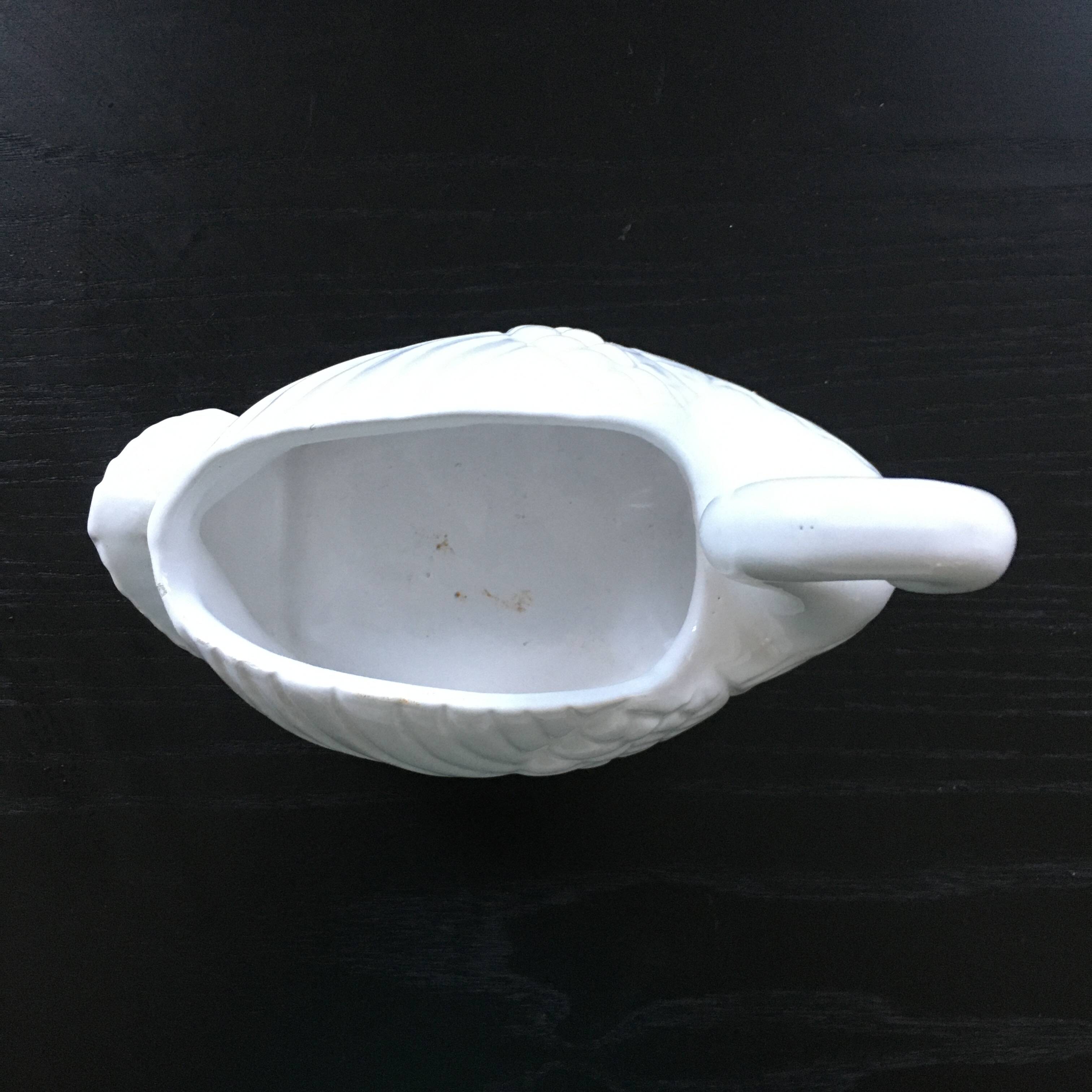 Vide poche cygne blanc