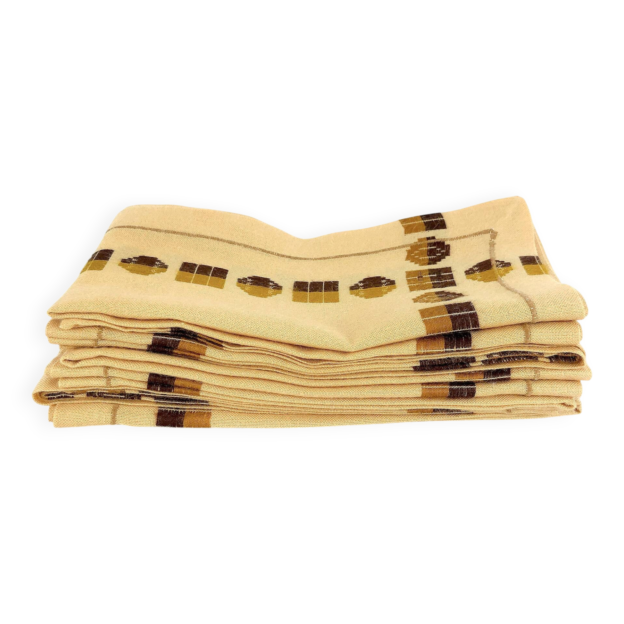Set of 6 vintage table napkins from the 60s/70s.