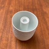 White porcelain candlestick from mid-century by Bjørn Wiinblad for Rosenthal.